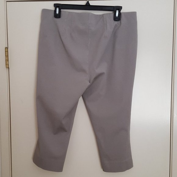 INC Pull On Capris 12 EUC Taupe/Light Khaki - Picture 3 of 8